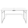 Mesa de camping plegable ajustable 120x60 cm de vidaXL, Mobiliario de camping - Ref: Foro24-41325, Precio: 51,68 €, Descuento: %