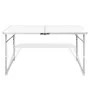 Mesa de camping plegable ajustable 120x60 cm de vidaXL, Mobiliario de camping - Ref: Foro24-41325, Precio: 53,31 €, Descuento: %
