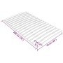 Somier de láminas con 17 listones 70x200 cm de , Camas y somieres - Ref: Foro24-340070, Precio: 36,99 €, Descuento: %