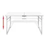 Mesa de camping plegable ajustable 120x60 cm de vidaXL, Mobiliario de camping - Ref: Foro24-41325, Precio: 53,31 €, Descuento: %