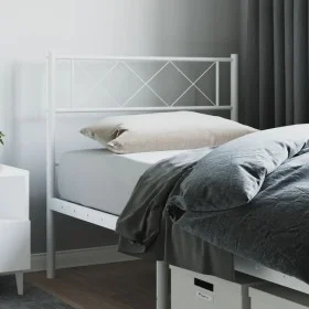 Cabecero de metal blanco 75 cm de , Cabeceros y pies de cama - Ref: Foro24-372352, Precio: 18,44 €, Descuento: %
