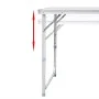 Mesa de camping plegable ajustable 120x60 cm de vidaXL, Mobiliario de camping - Ref: Foro24-41325, Precio: 53,31 €, Descuento: %