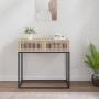 Mesa consola hierro y madera contrachapada 80x30x75 cm de , Mesas auxiliares - Ref: Foro24-352105, Precio: 88,81 €, Descuento: %
