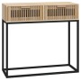 Mesa consola hierro y madera contrachapada 80x30x75 cm de , Mesas auxiliares - Ref: Foro24-352105, Precio: 88,81 €, Descuento: %