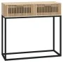 Mesa consola hierro y madera contrachapada 80x30x75 cm de , Mesas auxiliares - Ref: Foro24-352105, Precio: 84,89 €, Descuento: %