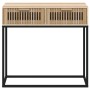 Mesa consola hierro y madera contrachapada 80x30x75 cm de , Mesas auxiliares - Ref: Foro24-352105, Precio: 88,81 €, Descuento: %