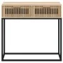 Mesa consola hierro y madera contrachapada 80x30x75 cm de , Mesas auxiliares - Ref: Foro24-352105, Precio: 84,89 €, Descuento: %