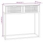 Mesa consola hierro y madera contrachapada 80x30x75 cm de , Mesas auxiliares - Ref: Foro24-352105, Precio: 88,81 €, Descuento: %