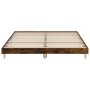 Estructura de cama madera de ingeniería roble ahumado 160x200cm de , Camas y somieres - Ref: Foro24-832026, Precio: 121,38 €,...