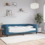Sofá cama con colchón terciopelo azul 100x200 cm de , Camas y somieres - Ref: Foro24-3197753, Precio: 343,97 €, Descuento: %