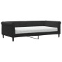 Sofá cama con colchón terciopelo negro 100x200 cm de , Camas y somieres - Ref: Foro24-3197758, Precio: 362,48 €, Descuento: %