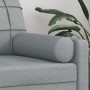 Cojines decorativos 2 uds tela gris claro Ø15x50 cm de , Cojines - Ref: Foro24-349501, Precio: 35,74 €, Descuento: %