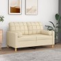 Cojines decorativos 2 uds tela crema 15x50 cm de , Cojines - Ref: Foro24-349503, Precio: 24,74 €, Descuento: %