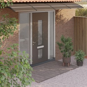 Marquesina de puerta policarbonato negro 400x75 cm de , Toldos - Ref: Foro24-153599, Precio: 103,49 €, Descuento: %