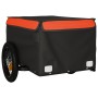 Remolque para bicicleta hierro negro y naranja 30 kg de , Remolques para bicicletas - Ref: Foro24-94075, Precio: 77,97 €, Des...
