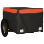 Remolque para bicicleta hierro negro y naranja 30 kg de , Remolques para bicicletas - Ref: Foro24-94075, Precio: 75,37 €, Des...