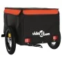 Remolque para bicicleta hierro negro y naranja 30 kg de , Remolques para bicicletas - Ref: Foro24-94075, Precio: 75,37 €, Des...