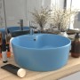 Lavabo lujo con rebosadero cerámica azul claro mate 36x13 cm de , Lavabos - Ref: Foro24-147033, Precio: 60,60 €, Descuento: %