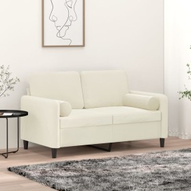 Cojines decorativos 2 uds terciopelo crema 15x50 cm de , Cojines - Ref: Foro24-349517, Precio: 22,64 €, Descuento: %