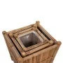 Jardineras con forro de nailon 3 unidades bambú de vidaXL, Maceteros y jardineras - Ref: Foro24-41507, Precio: 76,27 €, Descu...