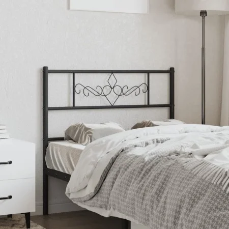 Kopfteil aus schwarzem Metall, 75 cm von , Kopf- und Fußteile - Ref: Foro24-355293, Preis: 23,58 €, Rabatt: %