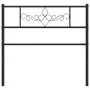 Kopfteil aus schwarzem Metall, 75 cm von , Kopf- und Fußteile - Ref: Foro24-355293, Preis: 23,58 €, Rabatt: %