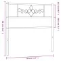 Kopfteil aus schwarzem Metall, 75 cm von , Kopf- und Fußteile - Ref: Foro24-355293, Preis: 23,58 €, Rabatt: %