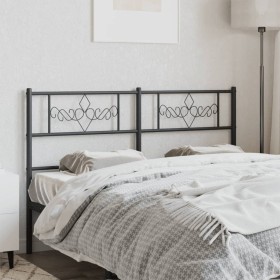 Cabecero de metal negro 140 cm de , Cabeceros y pies de cama - Ref: Foro24-355300, Precio: 35,27 €, Descuento: %