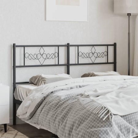 Cabecero de metal negro 140 cm de , Cabeceros y pies de cama - Ref: Foro24-355300, Precio: 35,27 €, Descuento: %