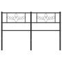 Cabecero de metal negro 140 cm de , Cabeceros y pies de cama - Ref: Foro24-355300, Precio: 35,27 €, Descuento: %