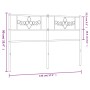 Cabecero de metal negro 140 cm de , Cabeceros y pies de cama - Ref: Foro24-355300, Precio: 35,27 €, Descuento: %