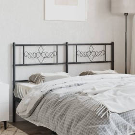 Cabecero de metal negro 120 cm de , Cabeceros y pies de cama - Ref: Foro24-355298, Precio: 33,36 €, Descuento: %