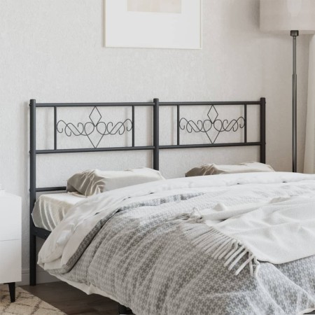 Cabecero de metal negro 120 cm de , Cabeceros y pies de cama - Ref: Foro24-355298, Precio: 33,36 €, Descuento: %