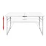 Mesa de camping plegable ajustable con 4 taburetes 120x60 cm de vidaXL, Mobiliario de camping - Ref: Foro24-41328, Precio: 58...