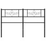 Cabecero de metal negro 160 cm de , Cabeceros y pies de cama - Ref: Foro24-355302, Precio: 34,40 €, Descuento: %