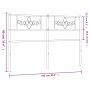 Cabecero de metal negro 160 cm de , Cabeceros y pies de cama - Ref: Foro24-355302, Precio: 34,40 €, Descuento: %