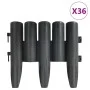 Garden edging 36 units PP anthracite gray 10 m by , Garden edging and edging - Ref: Foro24-314681, Price: 47,11 €, Discount: %