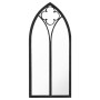 Espejo de jardín negro hierro para exterior 100x45 cm de , Espejos - Ref: Foro24-318350, Precio: 148,10 €, Descuento: %