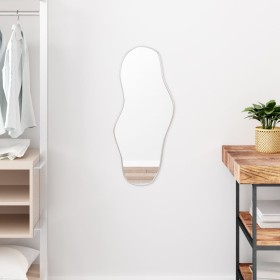 Espejo de pared plateado 70x30 cm de , Espejos - Ref: Foro24-348255, Precio: 39,64 €, Descuento: %