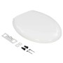Tapa de váter cierre suave y desenganche rápido blanca de , Asientos de inodoros y bidés - Ref: Foro24-145015, Precio: 46,20 ...