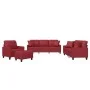 Juego de sofás con cojines 4 piezas cuero sintético rojo tinto de , Sofás - Ref: Foro24-3201356, Precio: 690,46 €, Descuento: %