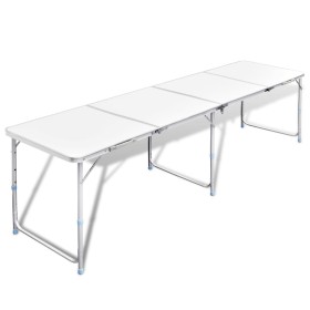 Mesita plegable de aluminio camping con 240 x 60 cm de vidaXL, Mobiliario de camping - Ref: Foro24-41327, Precio: 107,34 €, D...