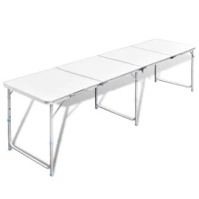 Mesita plegable de aluminio camping con 240 x 60 cm de vidaXL, Mobiliario de camping - Ref: Foro24-41327, Precio: 107,85 €, D...