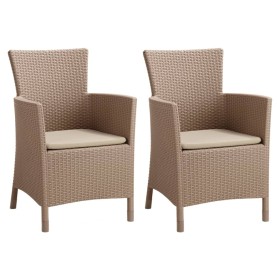 Keter Silla de comedor de jardín Iowa capuchino de , Sillas de jardín - Ref: Foro24-3082792, Precio: 197,80 €, Descuento: %