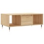 Mesa de centro madera contrachapada roble Sonoma 90x50x36,5 cm de , Mesas de centro - Ref: Foro24-830583, Precio: 62,64 €, De...