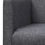 Banco con cojín acolchado madera de caucho tela gris oscuro de vidaXL, Sofás - Ref: Foro24-241664, Precio: 220,83 €, Descuent...