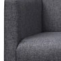 Banco con cojín acolchado madera de caucho tela gris oscuro de vidaXL, Sofás - Ref: Foro24-241664, Precio: 235,78 €, Descuent...