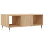 Mesa de centro madera contrachapada roble Sonoma 90x50x36,5 cm de , Mesas de centro - Ref: Foro24-830583, Precio: 62,64 €, De...