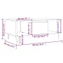 Mesa de centro madera contrachapada blanco 90x50x36,5 cm de , Mesas de centro - Ref: Foro24-830588, Precio: 62,45 €, Descuent...