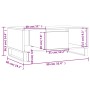Mesa de centro madera contrachapada negro 90x50x36,5 cm de , Mesas de centro - Ref: Foro24-830597, Precio: 86,81 €, Descuento: %